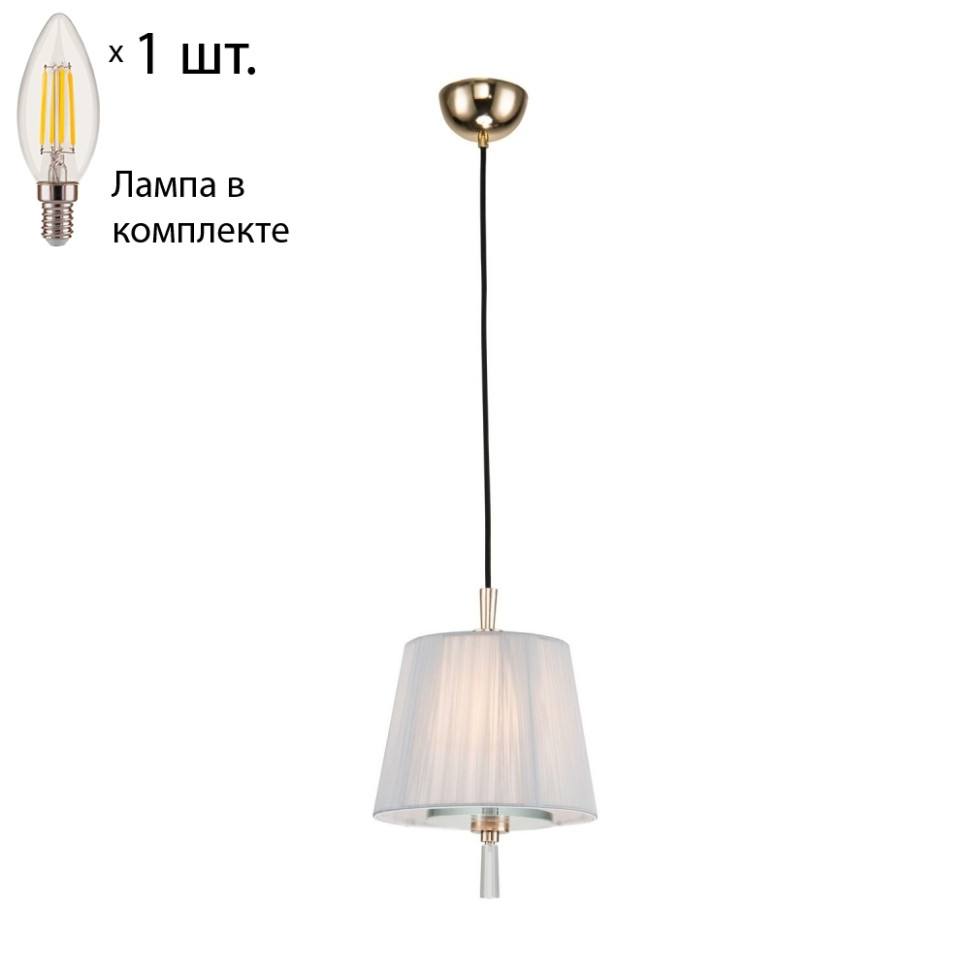 Подвесной светильник с лампочкой Favourite Sade 2690-1P+Lamps E14 Свеча