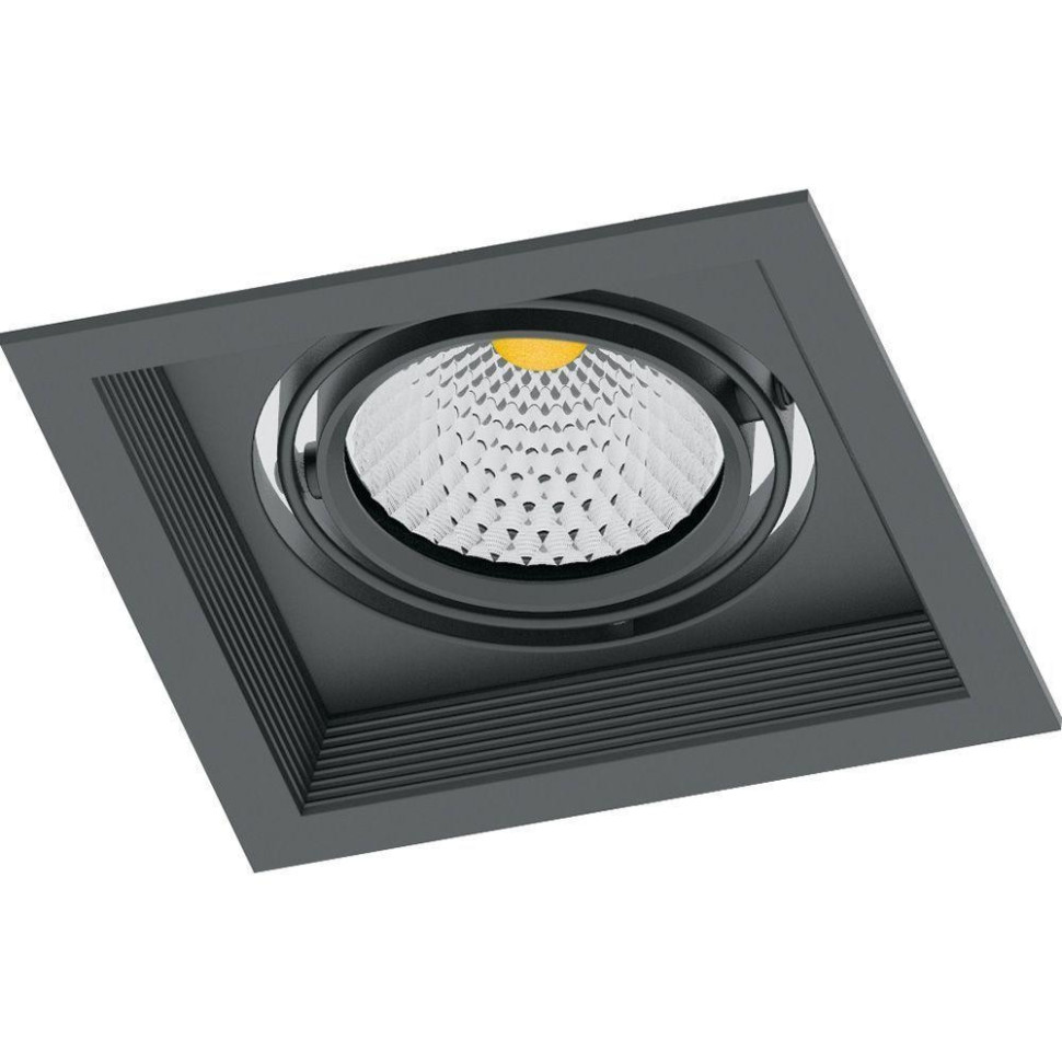 Втраиваемый карданный светильник Feron AL201 1x20W 4000K 35 градусов ,черный 41290