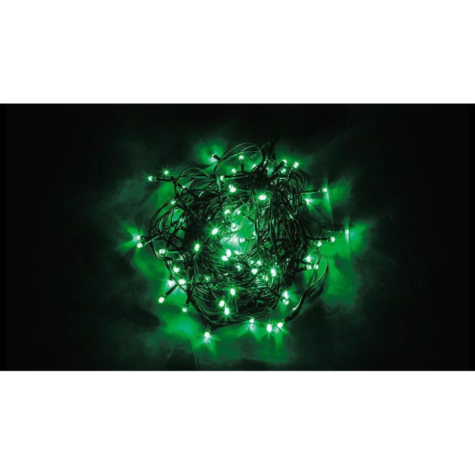 Светодиодная гирлянда Feron CL05 линейная 10м +1.5м 230V зеленый c питанием от сети 32306
