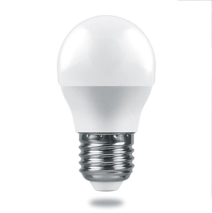 Светодиодная лампа E27 7.5W 6400K (холодный) G45 Feron LB-1407 (38076)