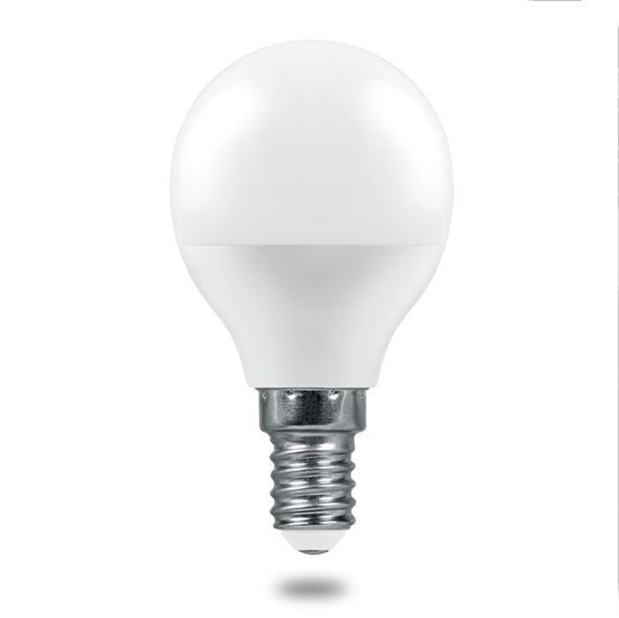 Светодиодная лампа E14 9W 2700K (теплый) G45 Feron LB-1409 Шарик (38077)